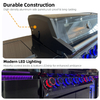 B-EX601-1-SI Free Standing Prefabricated BBQ Grill Set Patio Large I Shape Metal Kitchen Cabinet