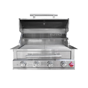 BN400GC Stainless Steel LPG Propane Charcoal Smoker Dual Fuel Built in BBQ Grill for Outdoor Kitchen