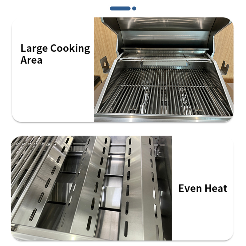 BN0004G Professional Bulit in Bbq Grill Outdoor Stainless Steel Kitchen Barbecue Gas Grills 