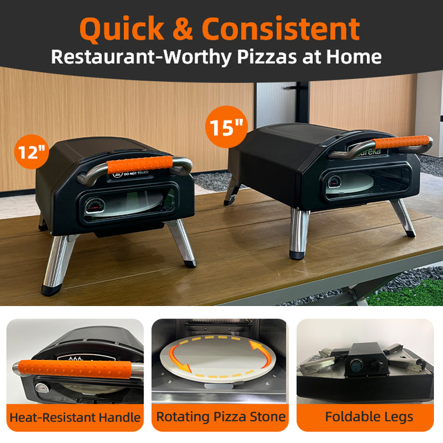XN16P Propane Gas Pizza Oven Outdoor Perfect for Garden & Patio Pizza Making