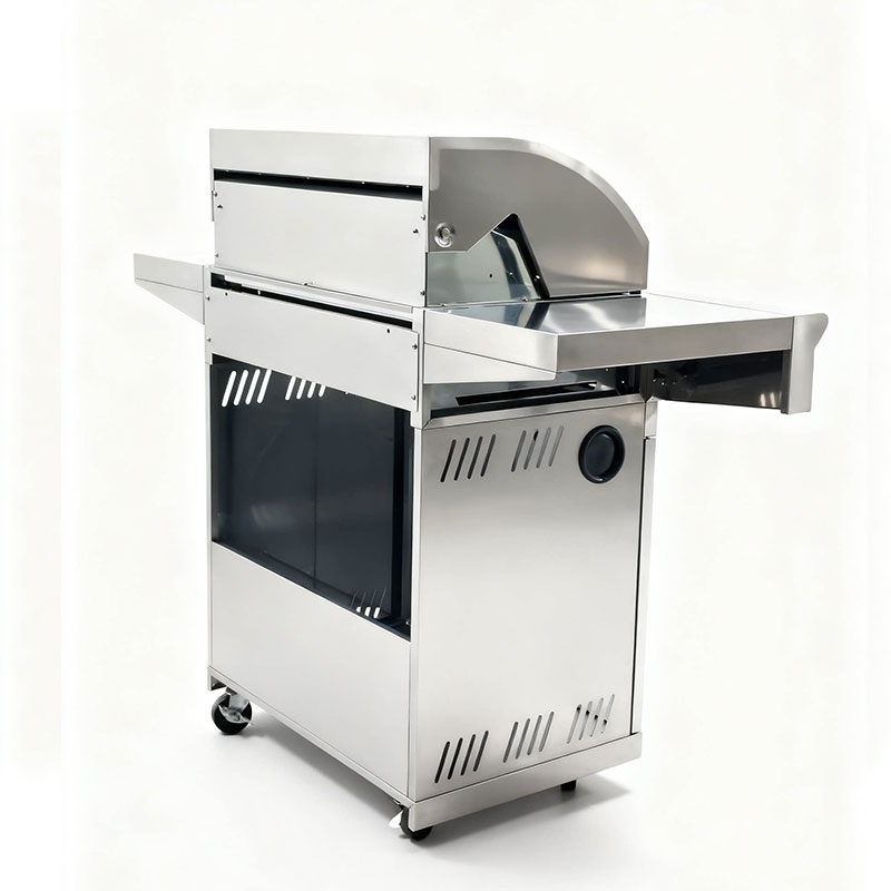 Eureka S401G 4+1 Burner Gas BBQ Grill: 18.3KW High Power #430 Stainless Steel Grill with Side Burner - Professional Wholesale BBQ Manufacturer