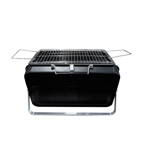 Eureka FG01C Portable Suitcase Charcoal BBQ Grill: Folding Tabletop Grill with Independent Charcoal Tank - Wholesale Lightweight Camping Gear
