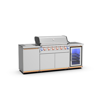 Stainless Steel BBQ Bar Island with Integrated Fridge.jpg