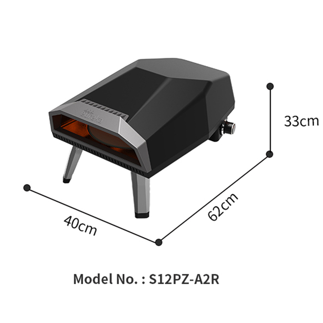 S12PZ-A2R Outdoor Kitchen 12'' Gas Pizza Oven 