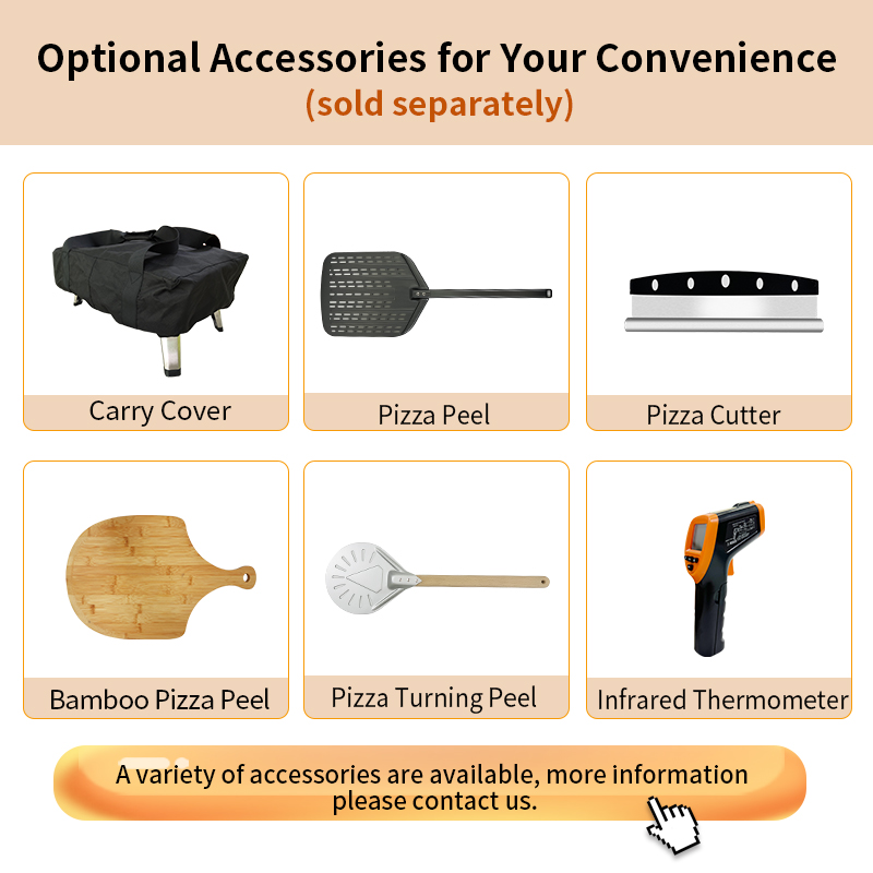 S12PZ-A 12 Inch Small Portable Propane Gas Pizza Oven, Outdoor Kitchen BBQ Pizza Oven For Sale