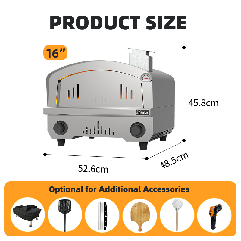 LS16 Outdoor Portable Inch 16 Home Pizza Ovens Gas