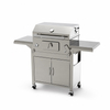 SC001K-A Outdoor Backyard Charcoal BBQ Grill with Storage Cabinet - 304 Stainless Steel