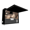 Modular Outdoor Kitchen with Electric Flip-Top Hatch - 4 Burner Gas Grill & Induction Cooker