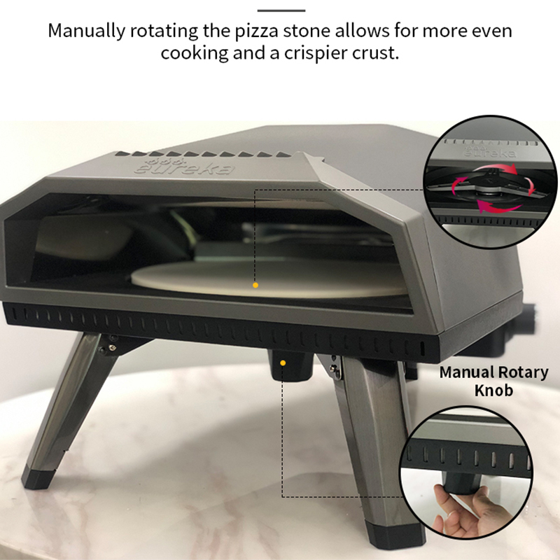 S12PZ-A2R 12" Small Portable Propane Gas Pizza Oven, Commercial Outdoor BBQ Pizza Oven For Sale
