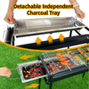 Eureka EY006 Large Metal Charcoal BBQ Grill: Pull-Out Charcoal Tray & Side Storage Basket - Wholesale Outdoor Garden Grill Supplier