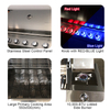 Premium #430 Stainless Steel Gas Grill with Side Burner - 630 sq. in. Cooking Area BBQ with LED Knobs