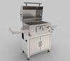 SC001K-A Outdoor Backyard Charcoal BBQ Grill with Storage Cabinet - 304 Stainless Steel