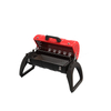 26-Inch Portable Propane Gas Grill for Camping - 45x23cm Large Cooking Area with Foldable Wraparound Legs & Carrying Handle - Vibrant Multi-Color Outdoor Stove
