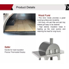 PZ0002W Wood Fired Stainless Steel Pizza Oven Or Grill Outdoor