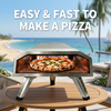 Eureka S12PZ foldable stainless steel propane gas pizza oven, small outdoor home bbq pizza oven for backyard camping | Forno pizza gas