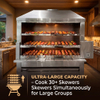 Professional Commercial Brazilian Rotisserie Grill: 30+ Skewers Large Capacity Charcoal/Gas Churrasco Grill - Wholesale Restaurant Kitchen Equipment Supplier