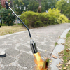 Heavy Duty Propane Weed Burner - 80cm Flame Torch with Piezo Ignition for Gardening, Roofing & Ice Melting - One-Hand Control Design