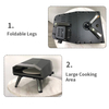 S12PZ-A2R 12" Small Portable Propane Gas Pizza Oven, Commercial Outdoor BBQ Pizza Oven For Sale