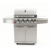 Eureka S401G 4+1 Burner Gas BBQ Grill: 18.3KW High Power #430 Stainless Steel Grill with Side Burner - Professional Wholesale BBQ Manufacturer