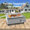 Eureka GD0001G Portable Teppanyaki Gas Griddle: 304 Stainless Steel Tabletop Grill - 15,000 BTU Commercial Grade Wholesale Supplier