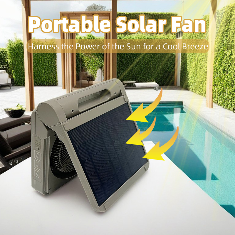 Eureka SF08E 10,000mAh Portable Rechargeable Fan - Telescopic Foldable Pedestal Fan with LED Light - 5-Speed Wireless Standing Fan for Camping, Home & Office