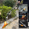 Heavy Duty Propane Weed Burner - 80cm Flame Torch with Piezo Ignition for Gardening, Roofing & Ice Melting - One-Hand Control Design