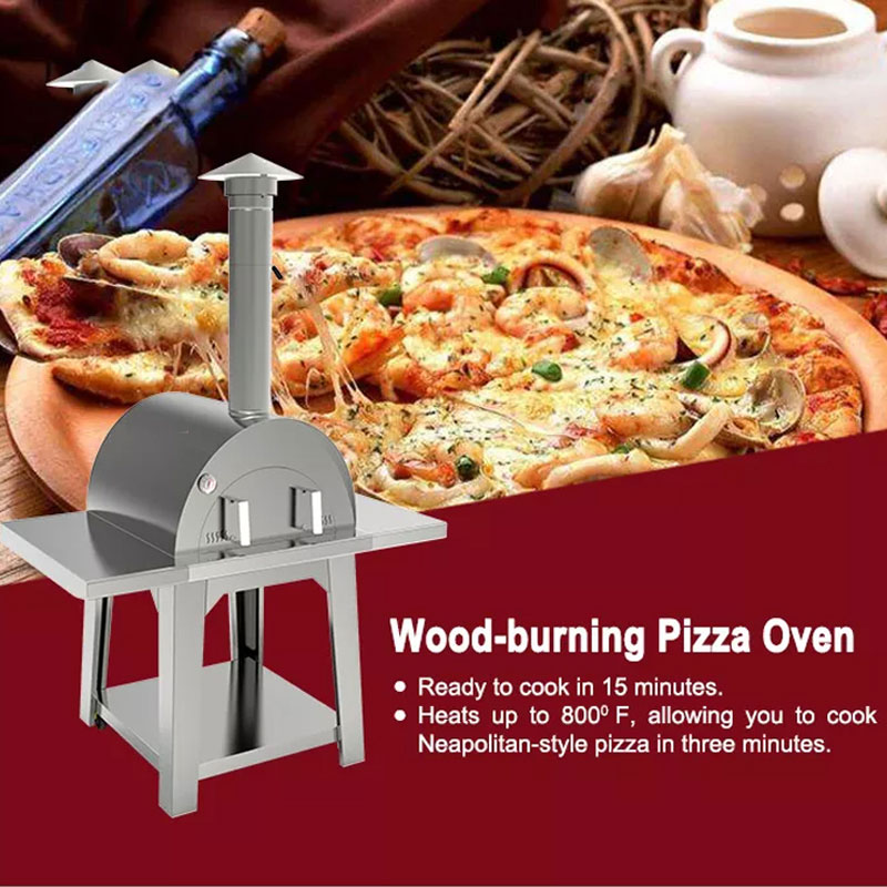 PZ0002W Wood Fired Stainless Steel Pizza Oven Or Grill Outdoor