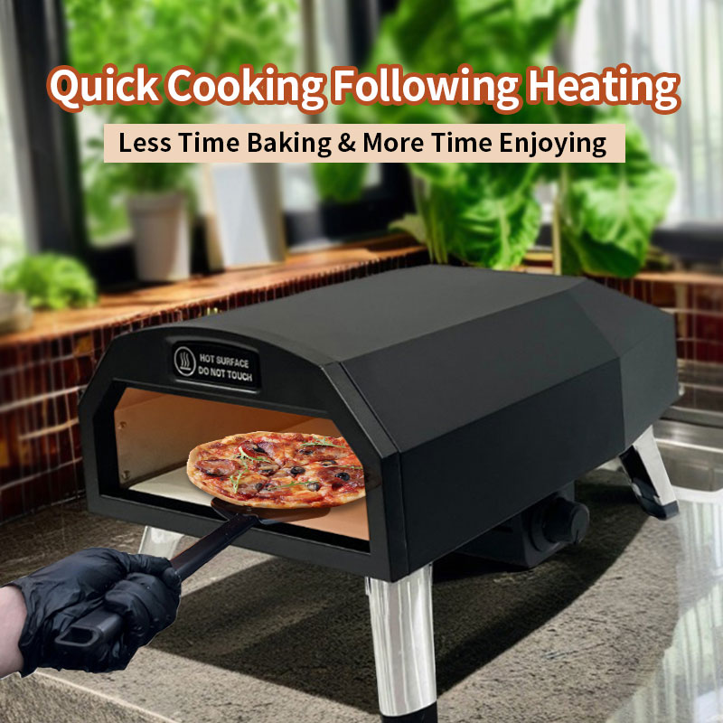 Eureka XN12S portable propane gas pizza oven, small outdoor home bbq pizza oven for backyard camping | Forno pizza gas