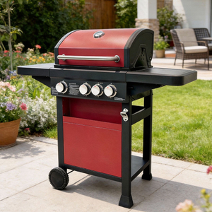 Eureka B-ERT301R Red 4-Burner Propane Gas Grill with Enamel Furnace and Side Burner.jpg