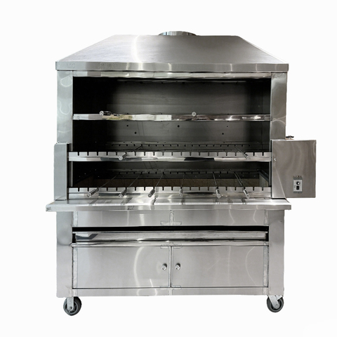 Professional Commercial Brazilian Rotisserie Grill: 30+ Skewers Large Capacity Charcoal/Gas Churrasco Grill - Wholesale Restaurant Kitchen Equipment Supplier